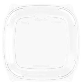 Dart® PresentaBowls Pro® Lid Flat 8.1X1 IN 1 Compartment PP Clear For 24-32-48-64 OZ Bowl 63 Count/Pack 4 Packs/Case