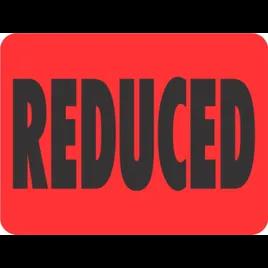 Reduced Promo Label 1.5X2 IN Black Fluorescent Red 1000 Count/Roll 20 Rolls/Case 20000 Count/Case