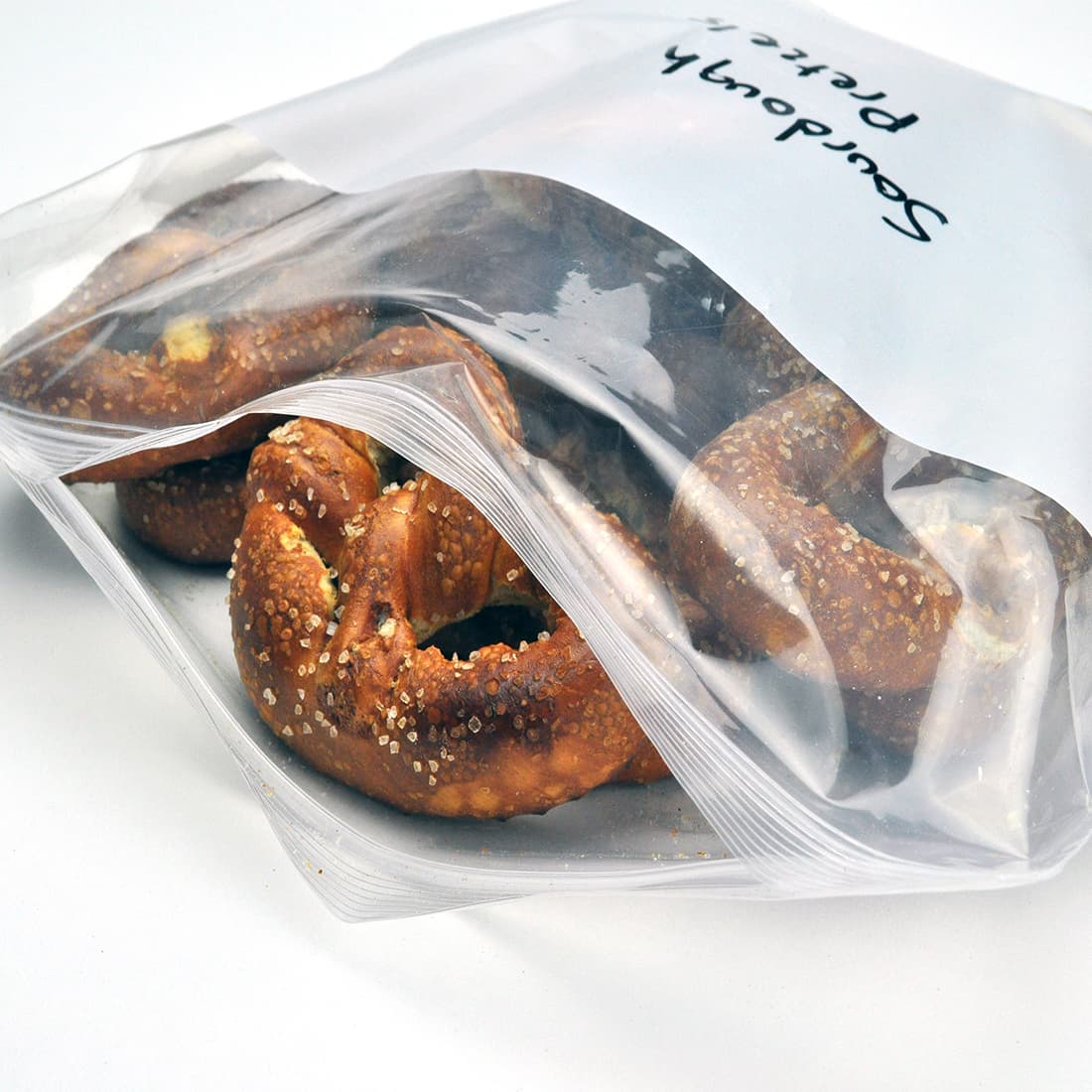 Freezer Bag 13X15.5 IN LDPE 2.7MIL Clear With Zip Seal Closure FDA Compliant Label Strip 100/Case