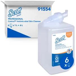 Scott® Control Hand Soap Foam 1 L Unscented Fragrance Free Clear Antimicrobial 6/Case