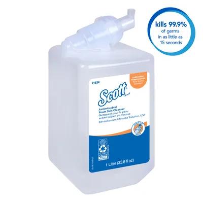 Scott® Control Hand Soap Foam 1 L Unscented Fragrance Free Clear Antimicrobial 6/Case