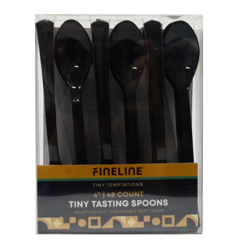 Spoon 4 IN Plastic Black 960/Case