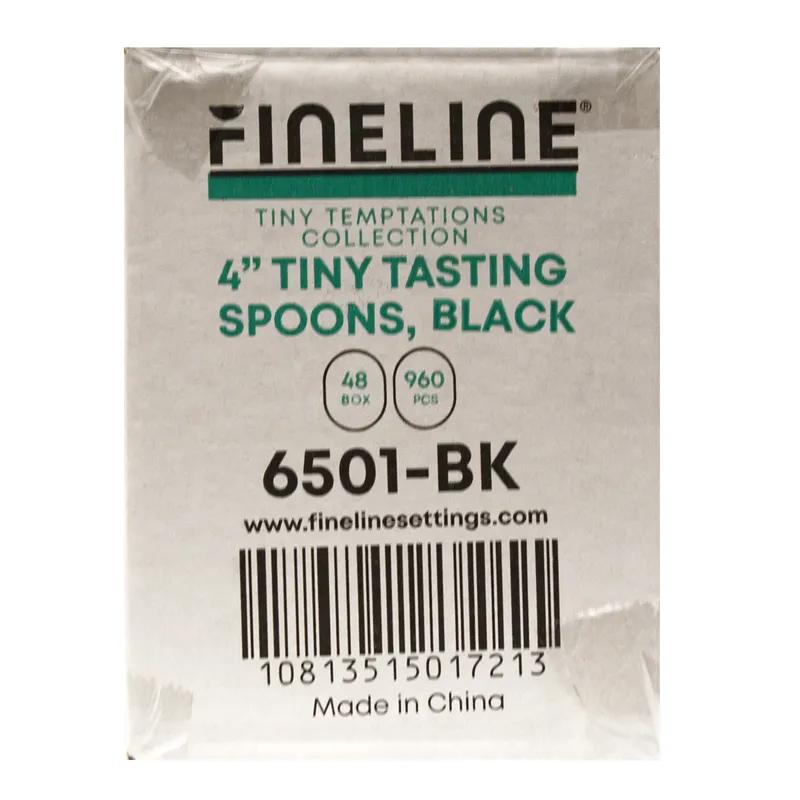 Spoon 4 IN Plastic Black 960/Case