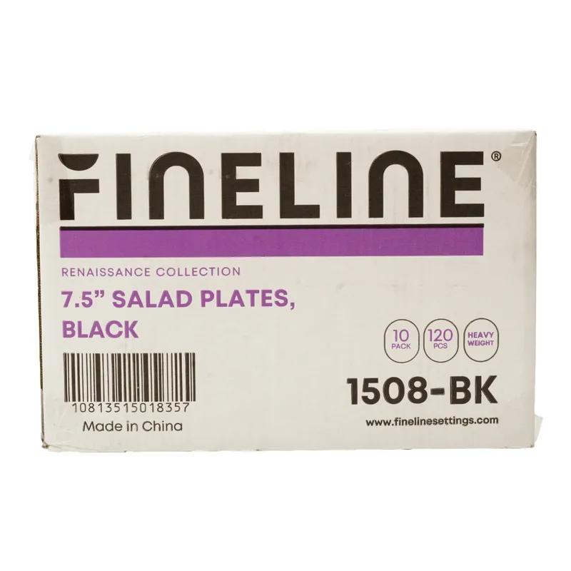 Plate 7.5X7.5 IN Black Square 120/Case