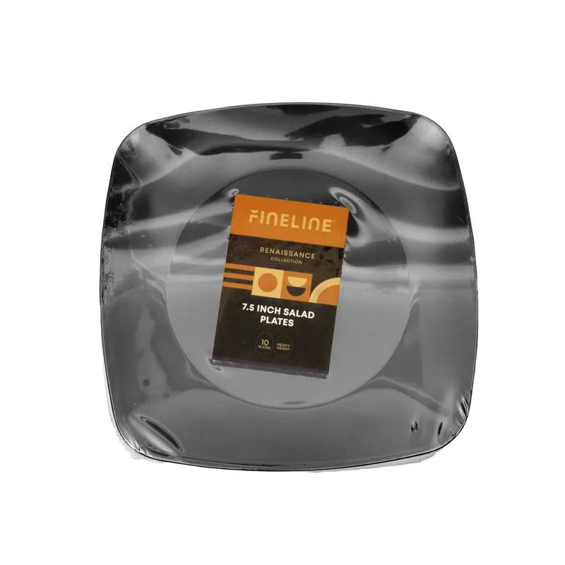 Plate 7.5X7.5 IN Black Square 120/Case