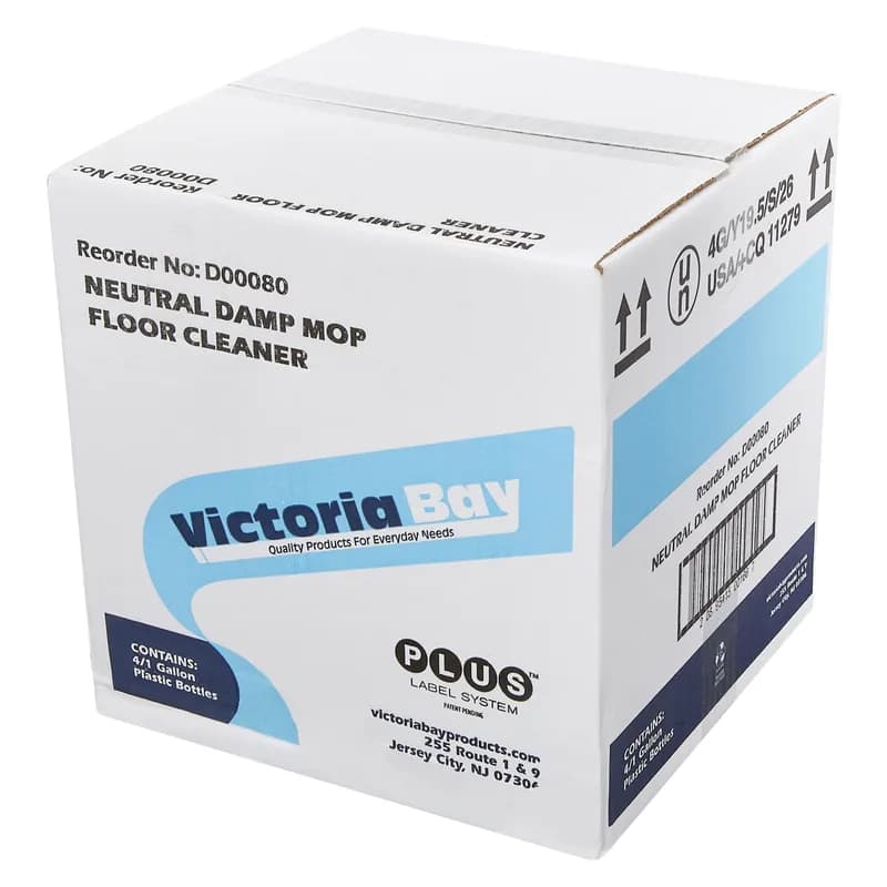 Victoria Bay Neutral Damp Mop Floor Cleaner 1 GAL 4/Case