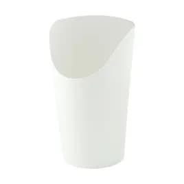 French Fry Cup & Scoop 12 OZ 2.36X5.3 IN Paper White Round Grease Resistant 50 Count/Pack 20 Packs/Case 1000 Count/Case