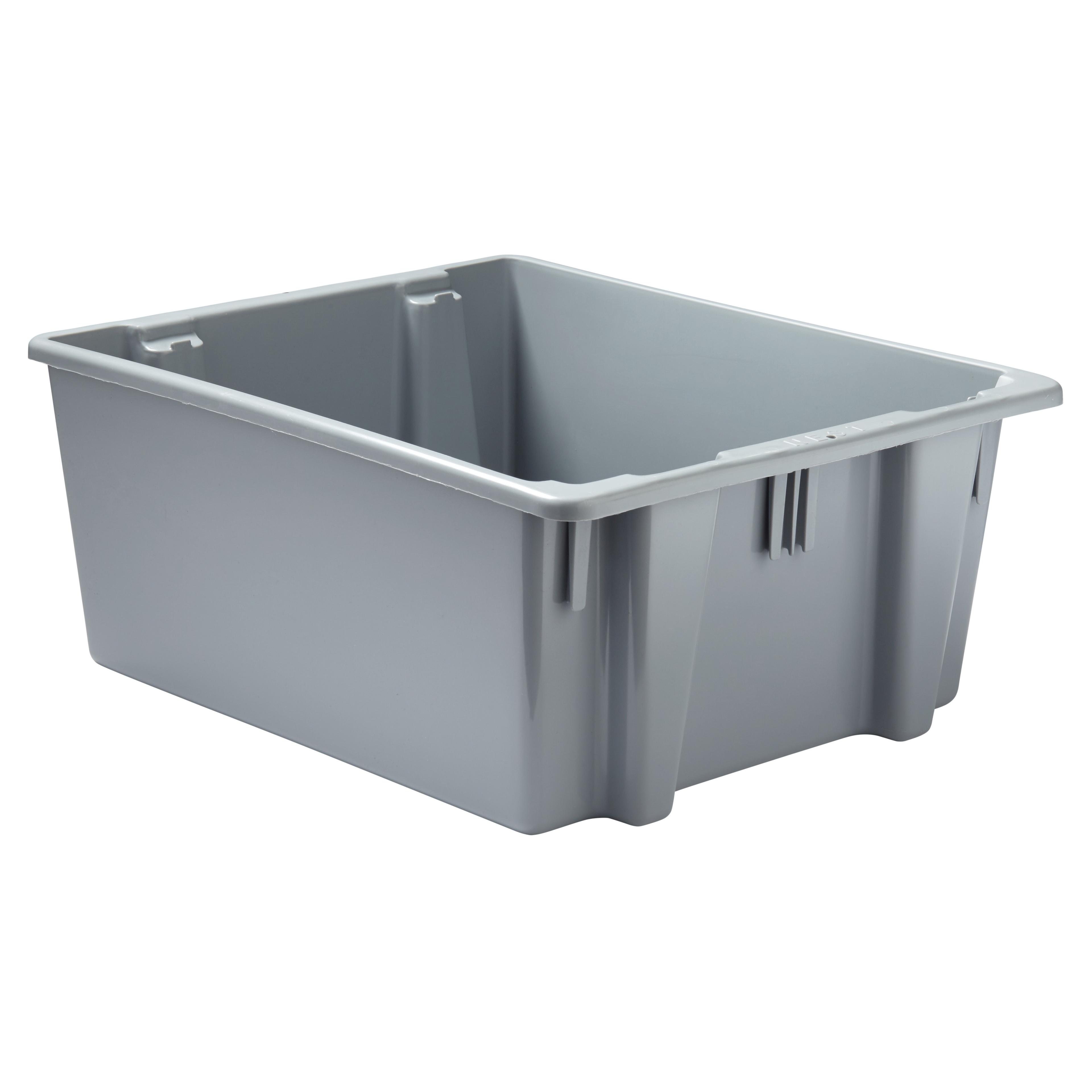 Palletote® Food Tote Box 23.50X19.50X10.00 IN Gray Plastic 10/Case