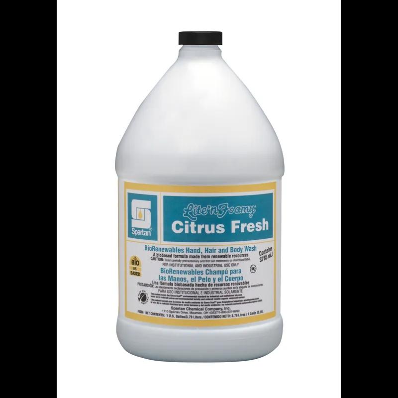 Lite'n Foamy® Citrus Fresh Hand Soap Foam RTU 1 GAL Citrus Scent Green 4/Case