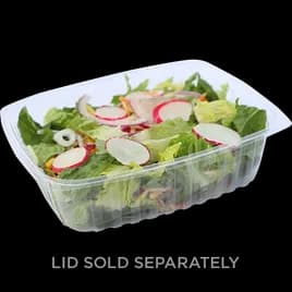 Deli Container 48 OZ PLA Clear Rectangle 400/Case
