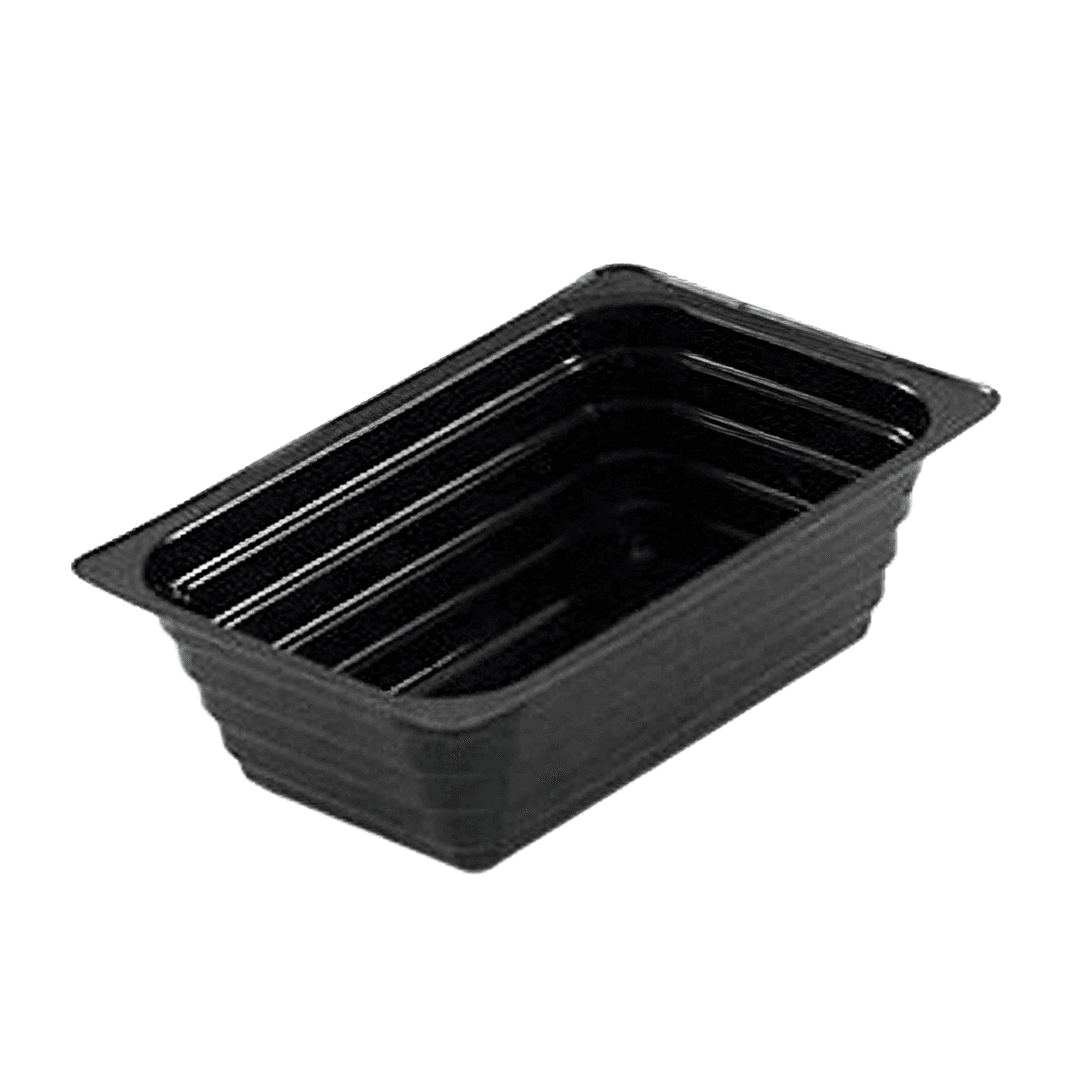 WNA Atrium Take-Out Container Base 4.97X3.33X1.58 IN OPS Black Rectangle 1000/Case