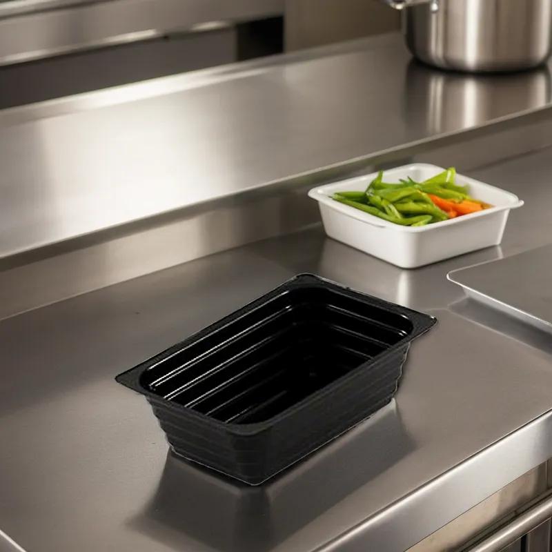 WNA Atrium Take-Out Container Base 4.97X3.33X1.58 IN OPS Black Rectangle 1000/Case