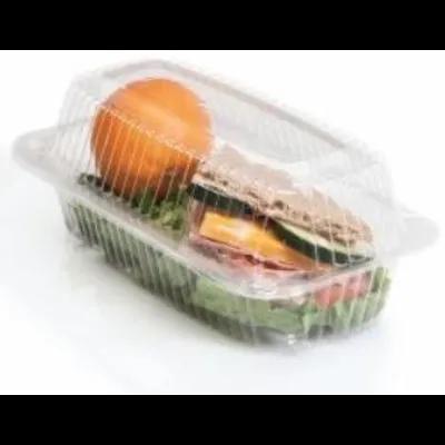 WNA Atrium Hoagie & Sub Take-Out Container Hinged With Dome Lid 8 IN OPS Clear Rectangle 250/Case