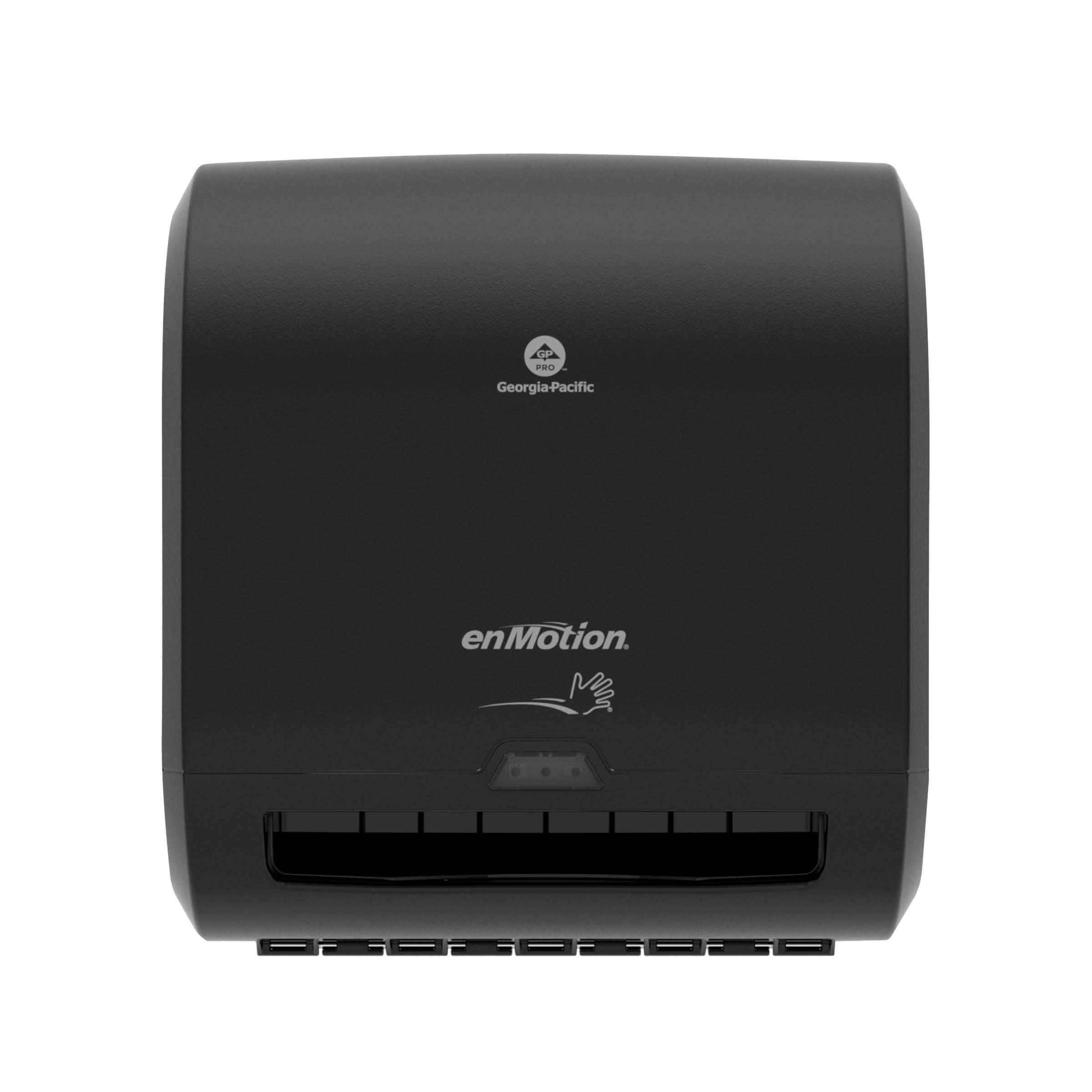 enMotion® Impulse® Paper Towel Dispenser 9.5X13.23X13.8 IN Wall Mount Black 1-Roll Touchless Automatic 8IN Roll 1/Case