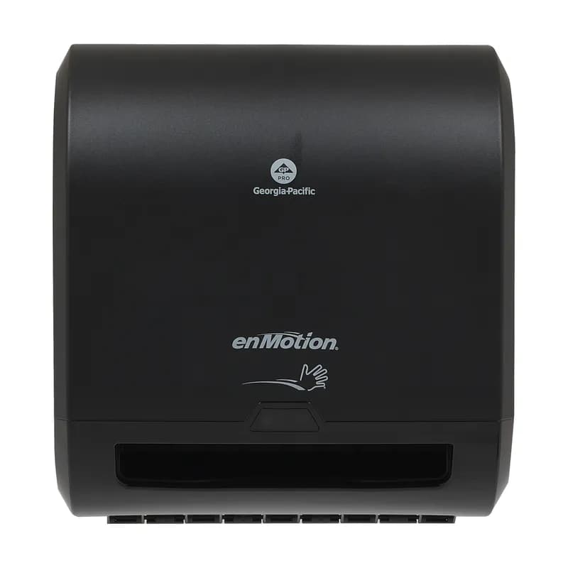 enMotion® Impulse® Paper Towel Dispenser 9.5X13.23X13.8 IN Wall Mount Black 1-Roll Touchless Automatic 8IN Roll 1/Case