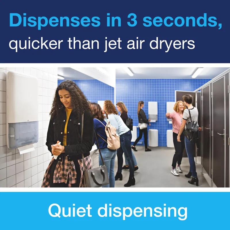 Tork PeakServe Continuous™ H5 Paper Towel Dispenser 3.98X14.57X28.74 IN Plastic Wall Mount White Manual 1/Each