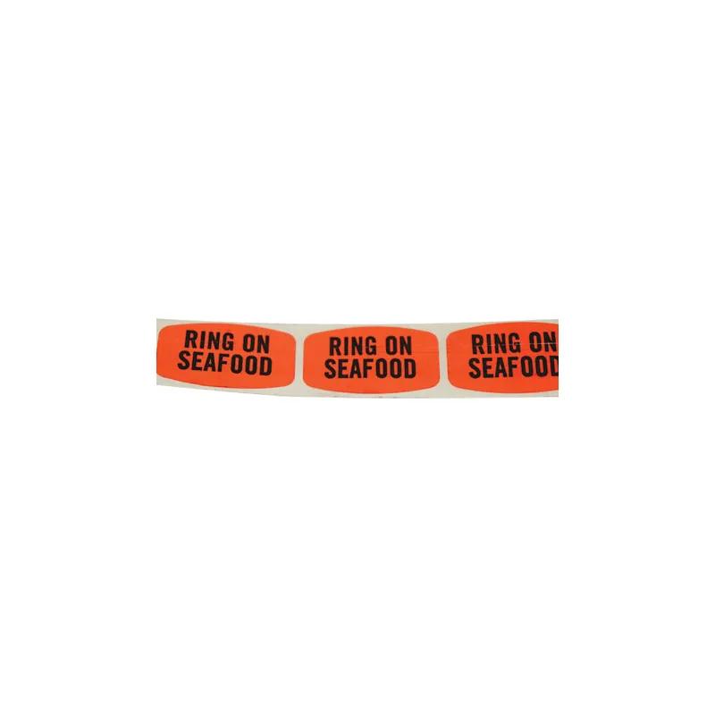 Ring on Seafood Label 1000/Roll