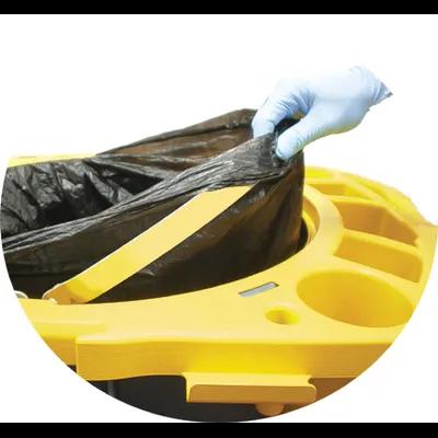 Brute® Rim Caddy 32.82X7.32X27.46 IN Yellow Resin 44 Gallon Standard 4 Compartment 1/Each
