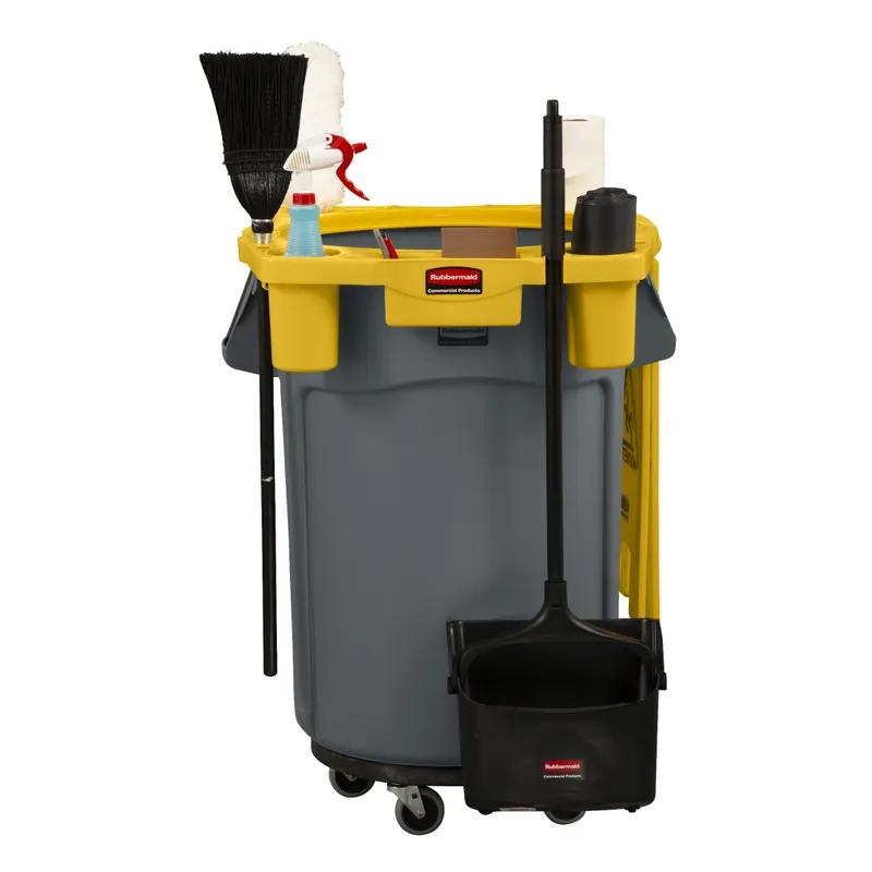 Brute® Rim Caddy 32.82X7.32X27.46 IN Yellow Resin 44 Gallon Standard 4 Compartment 1/Each