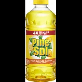 Pine-Sol® Lemon Fresh All Purpose Cleaner Disinfectant Deodorizer 60 FLOZ Multi Surface Concentrate Screw Cap 6/Case
