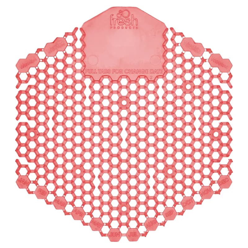 Wave 3D Urinal Screen Kiwi Grapefruit Red EVA 7X6.5X0.66 IN 10 Count/Pack 6 Packs/Case 60 Count/Case