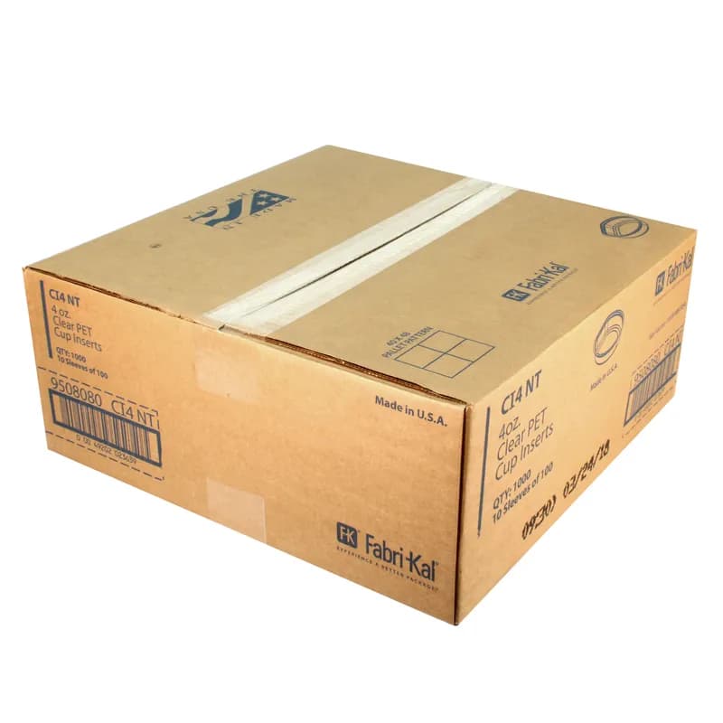 Souffle & Portion Cup Insert 4 OZ PET Clear 1000/Case