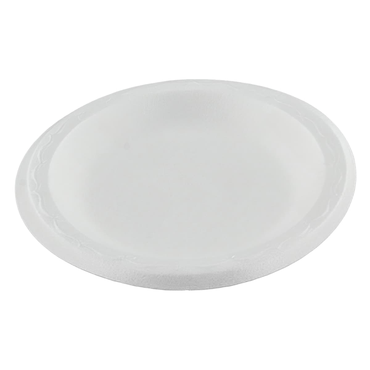 Plate 6 IN Foam White Round Laminated 1000/Case