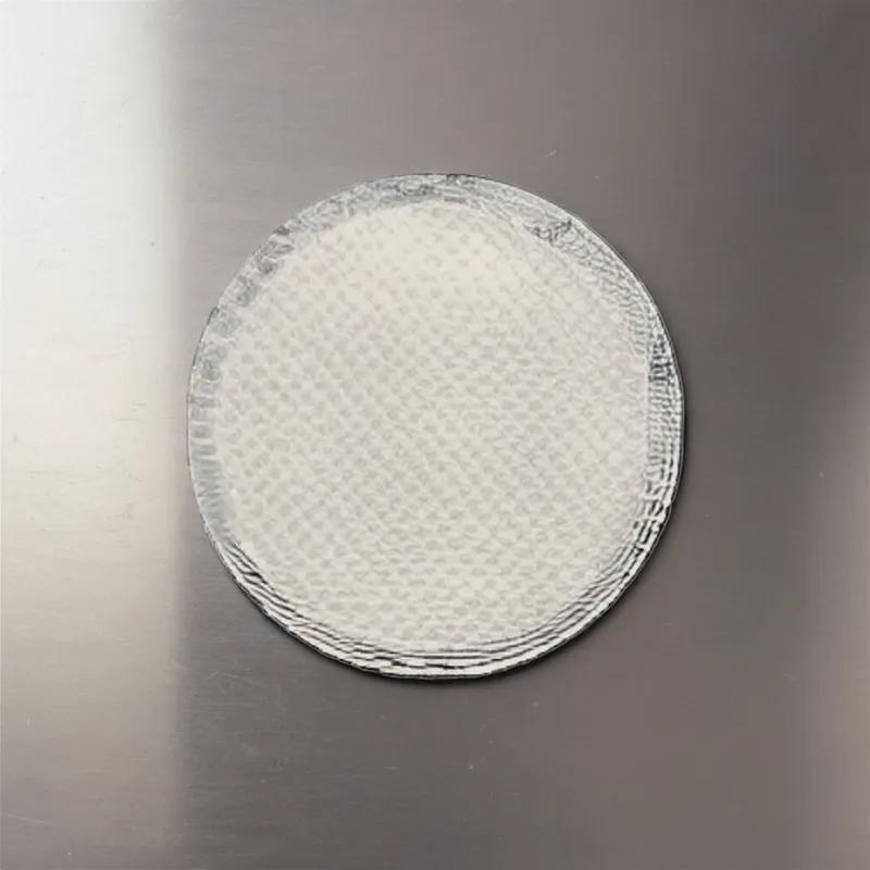 Meat Pad 4 IN Plastic Cellulose White Round Absorbent 3000/Case