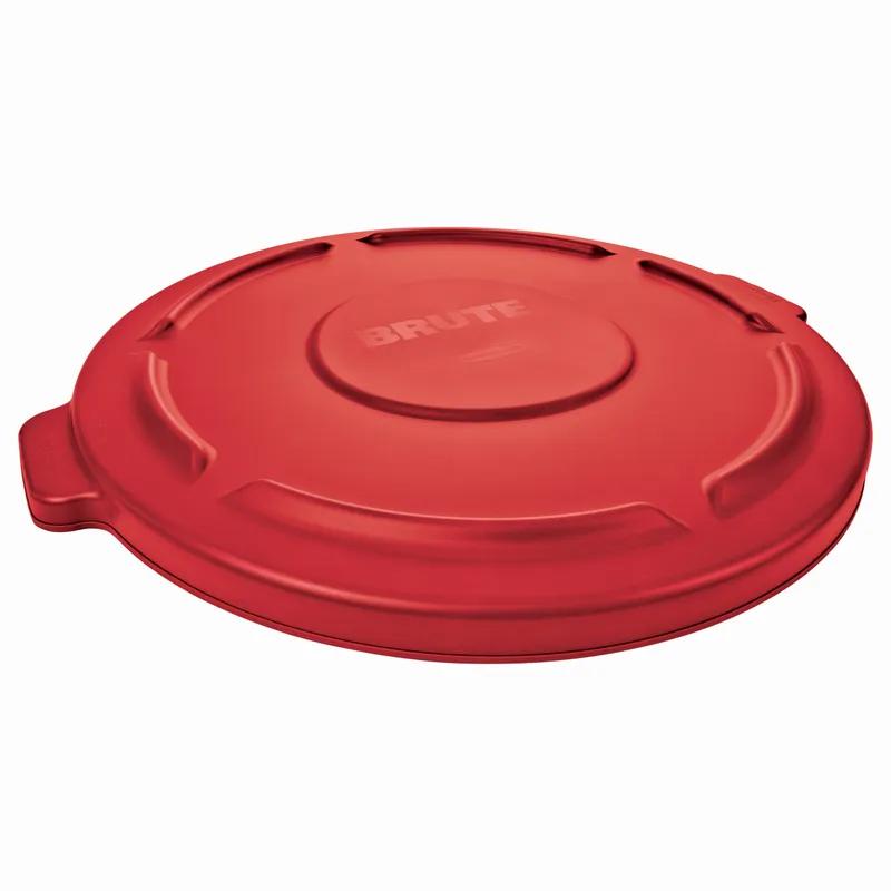 Brute® Flat Lid Red Round Resin 1/Each
