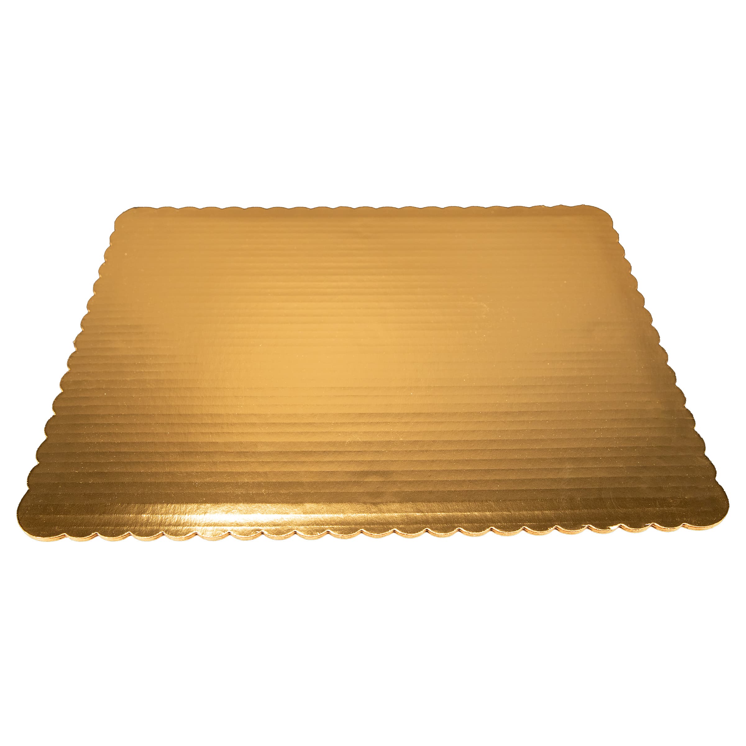 Full Sheet Cake Board 25.5X17.5 IN Corrugated Cardboard Gold Heavyweight B/C-Flute Double Wall 25/Bundle