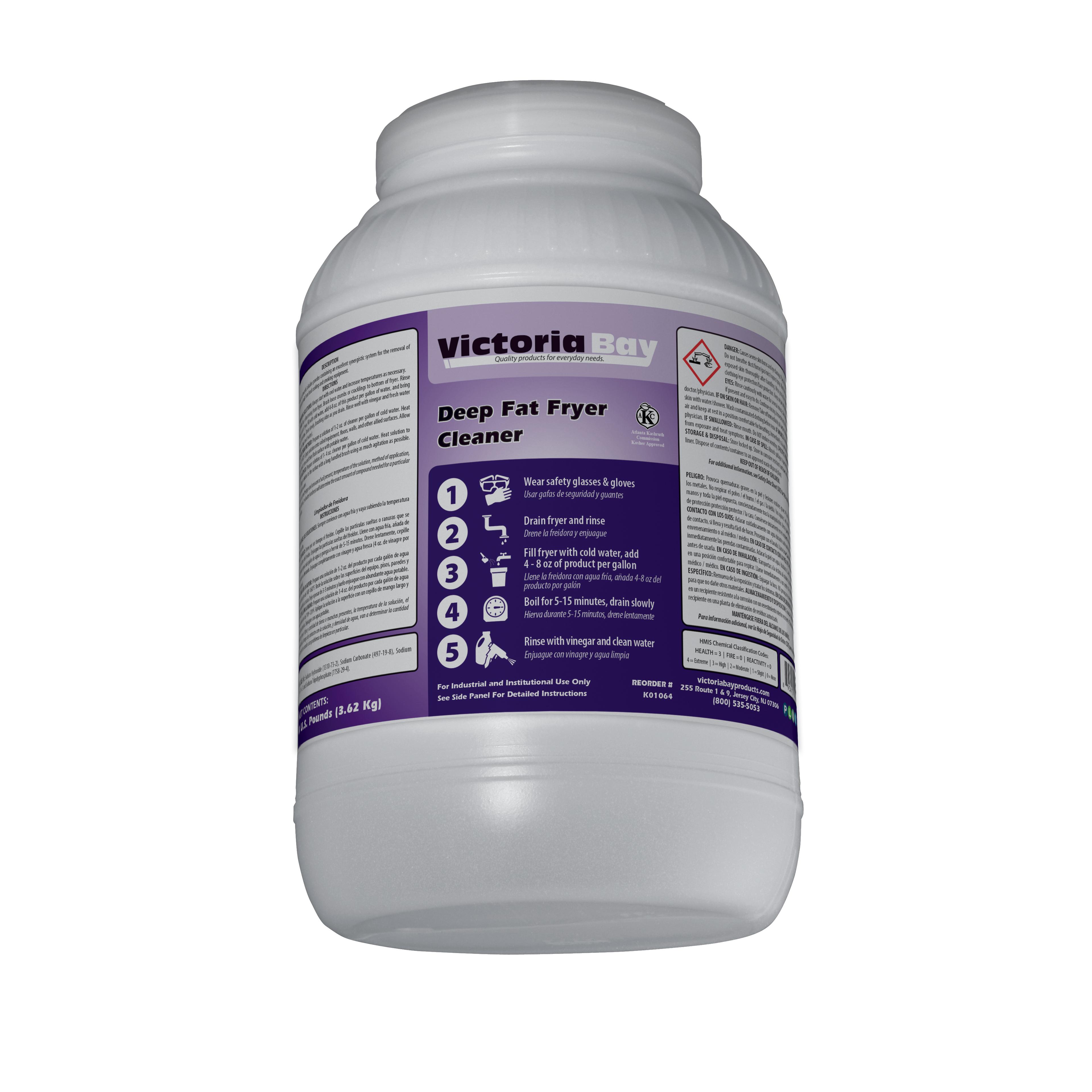 Victoria Bay Deep Fat Fryer Cleaner 8 LB 1/Case