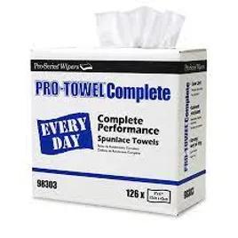Pro-Towel® Cleaning Wipe 9X17 IN Spunlace White 1260/Case