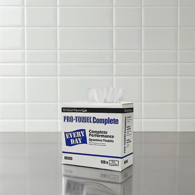 Pro-Towel® Cleaning Wipe 9X17 IN Spunlace White 1260/Case