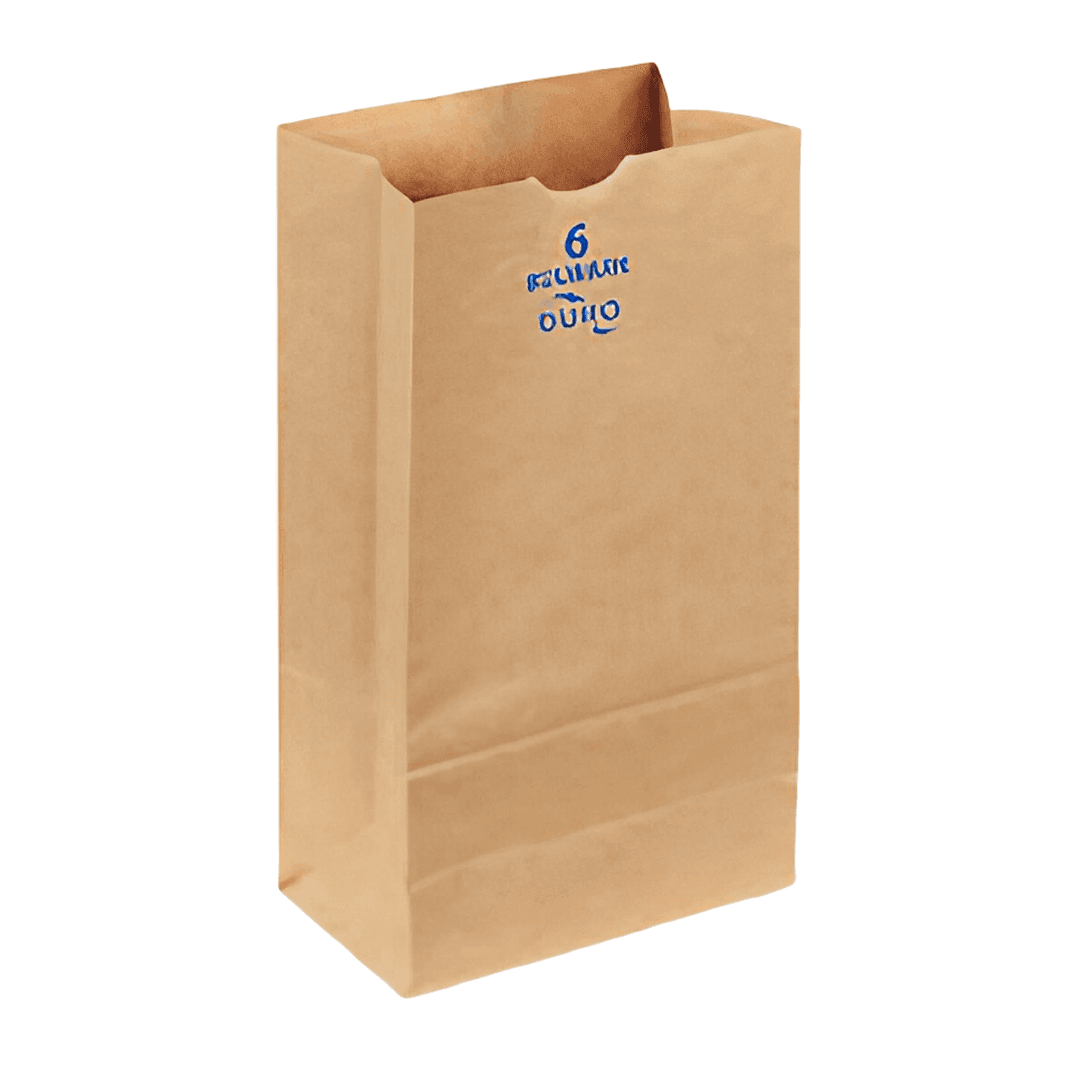 Bag 11X6X3.5 IN 6 LB Virgin Paper 52# Extra Heavy Kraft With Self-Opening (SOS) Closure 400/Bundle