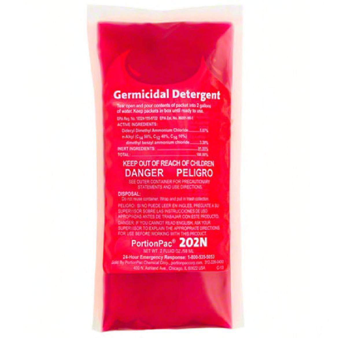 Fresh Scent Germicidal Detergent 1 FLOZ Concentrate 288/Case