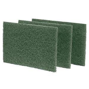 Scouring Pad Medium Duty Fiber Green 10 Count/Pack 6 Packs/Case 60 Count/Case