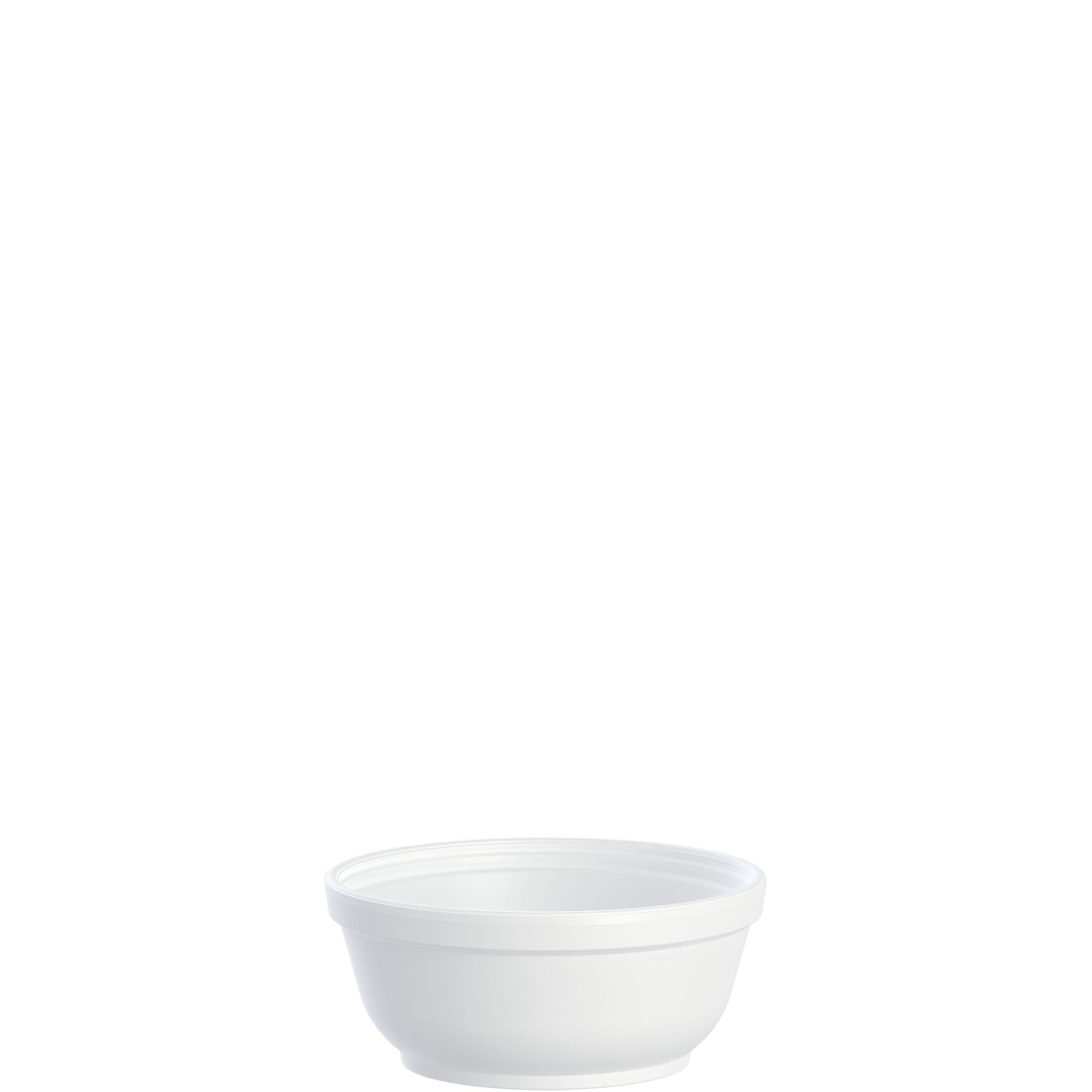 Dart® J Cup® Bowl 8 OZ EPS White Round Insulated 50 Count/Pack 20 Packs/Case 1000 Count/Case