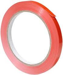 Tape 0.375IN X180YD Red PVC 1/Each