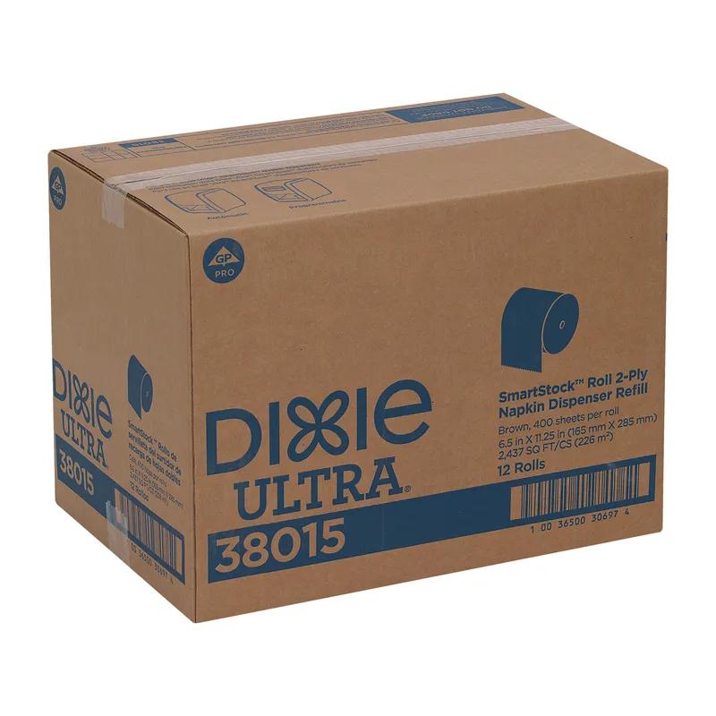Dixie® Ultra SmartStock® Dispenser Napkins 11.25X6.5 IN Kraft Paper 2PLY Refill 400 Sheets/Roll 12 Rolls/Case 4800 Sheets/Case