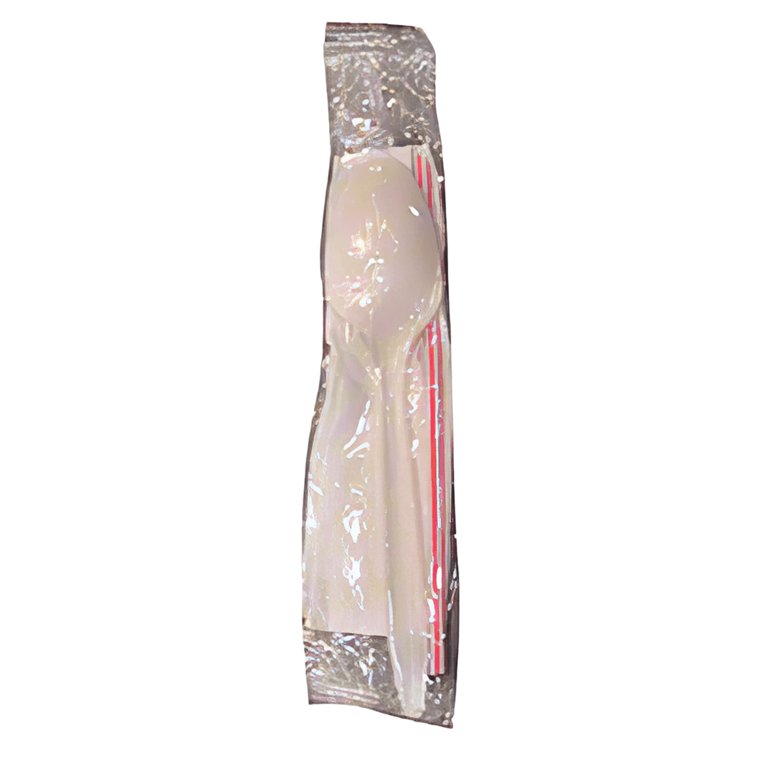 3PC Cutlery Kit With Napkin,Spoon,Spike Straw 1000/Case