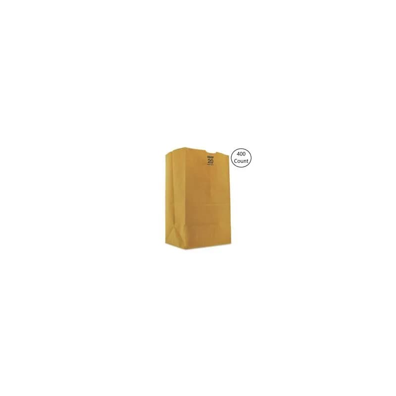 Bag 16X8.25X5.25 IN 20 LB Virgin Paper 57# Extra Heavy Kraft With Self-Opening (SOS) Closure 400/Bundle