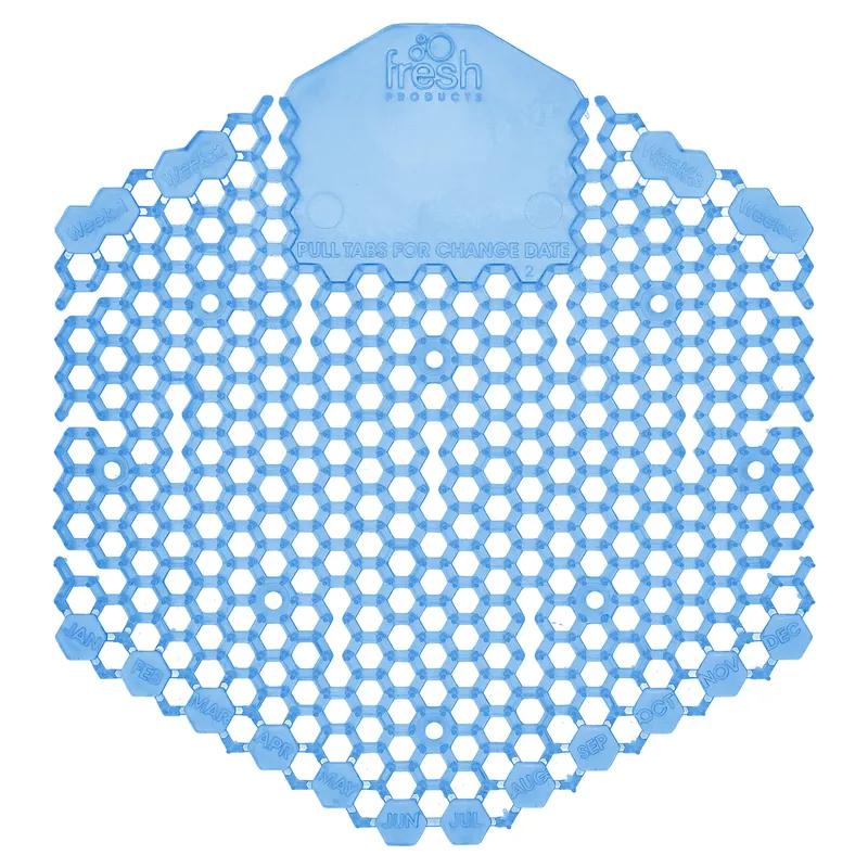 Wave 3D Urinal Screen Cotton Blossom Blue EVA 7X6.5X0.66 IN Deodorizer 10/Pack