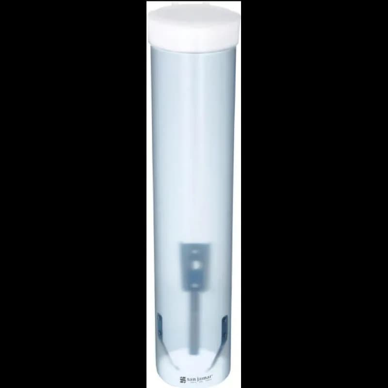 San Jamar Cup Dispenser 3.25X16 IN HIPS Frosted Blue Self-Adjusting 1/Case