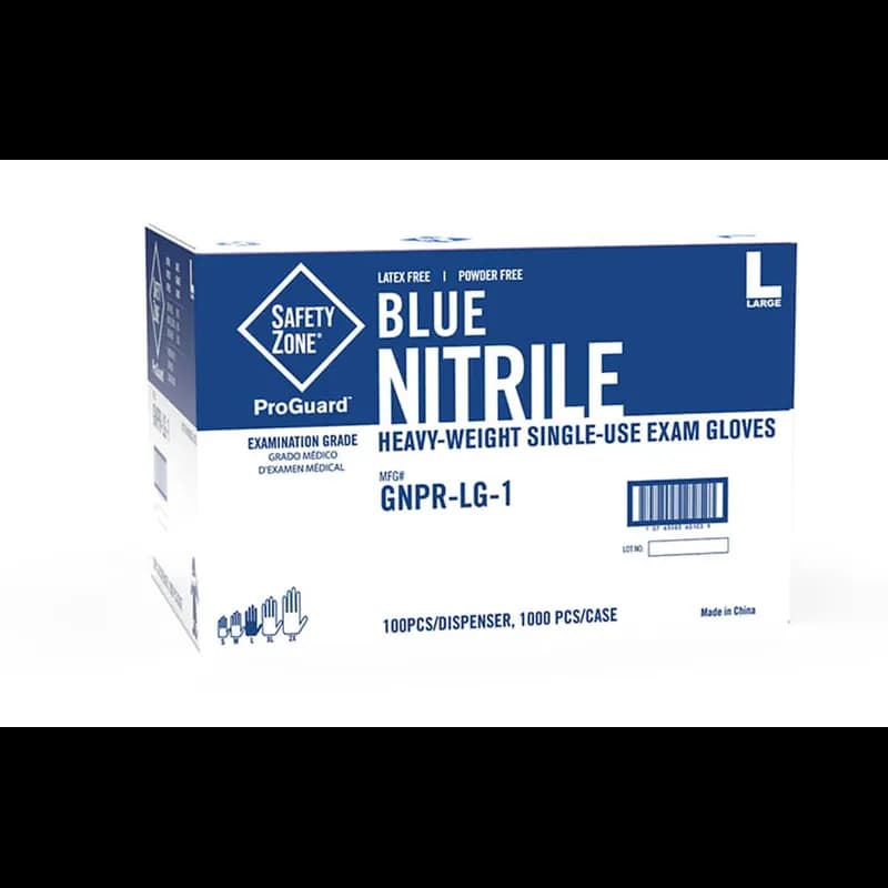 Gloves XXL Blue Nitrile Powder-Free 1000/Case