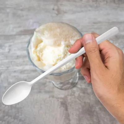 Dart® Bonus® Sundae Spoon 7.84 IN PP White Medium Weight Microwave Safe 1000/Case