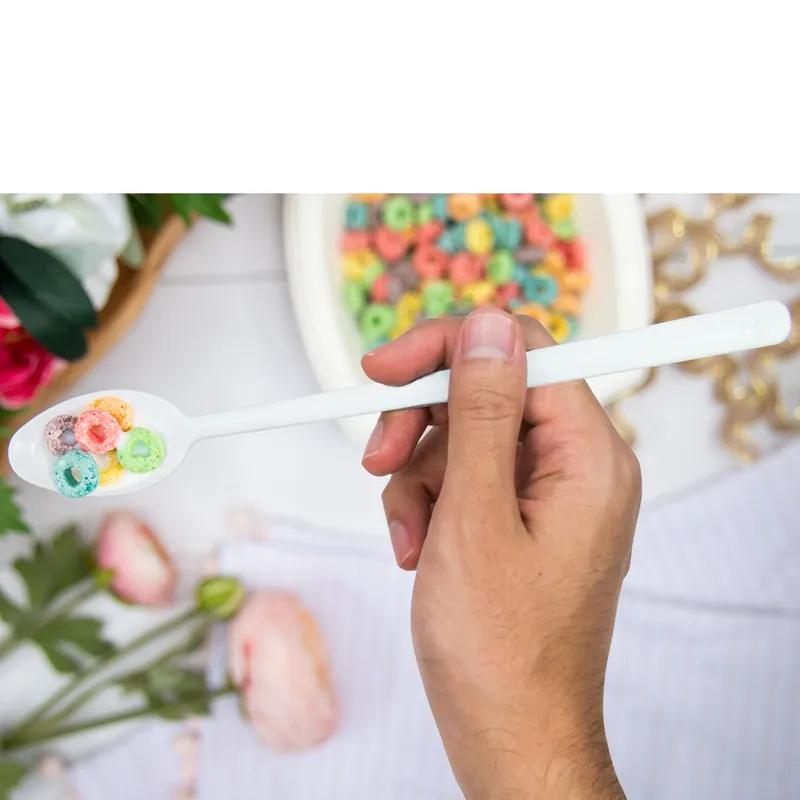 Dart® Bonus® Sundae Spoon 7.84 IN PP White Medium Weight Microwave Safe 1000/Case