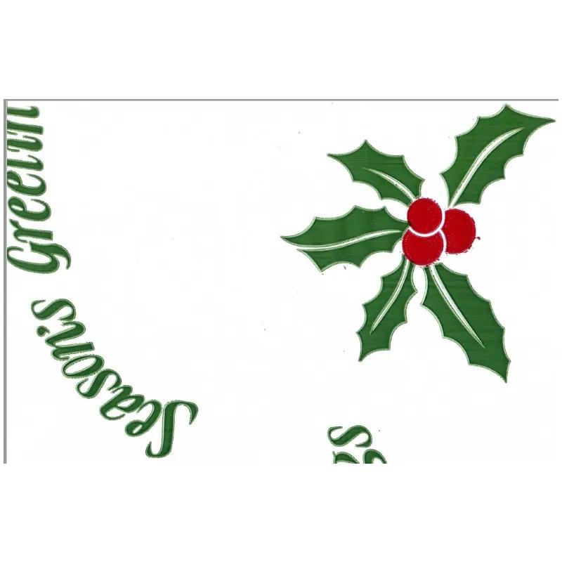 Multi-Purpose Roll 40IN X100FT Cellophane Multicolor Holiday Holly 1/Roll