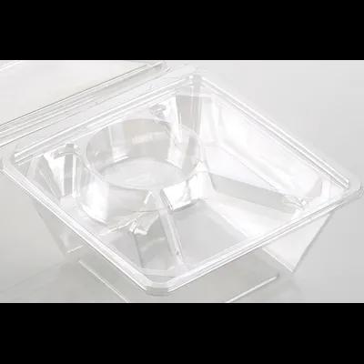 Bowl Insert 4-2.3 OZ 4 Compartment PET Clear Square 810/Case