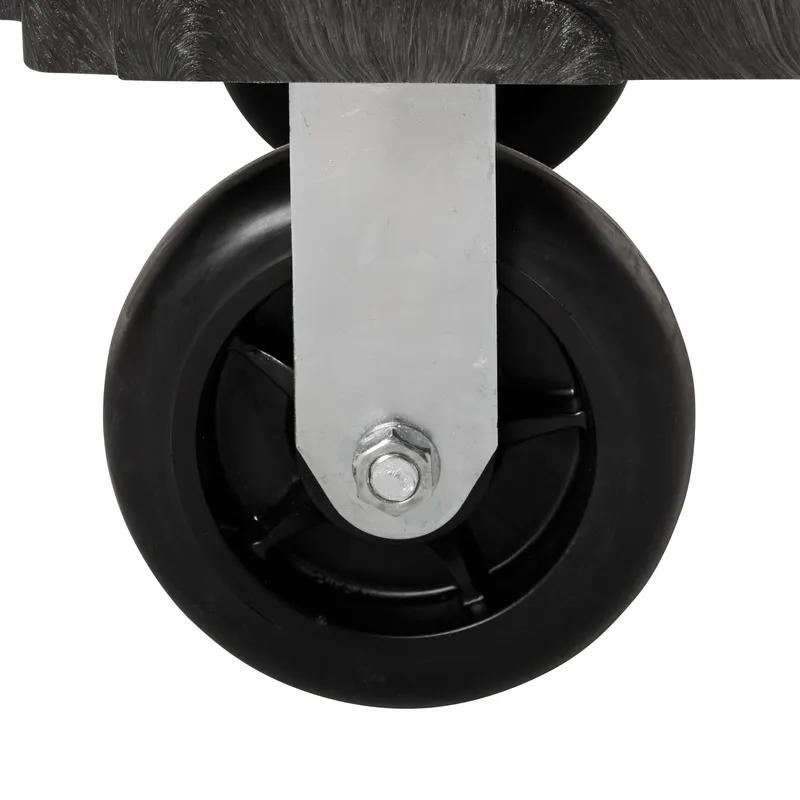 Platform Truck 56.00X24.25X41.25 IN 2000 LB Black Red Plastic Side-Panel With 8IN TPR Casters 1/Case