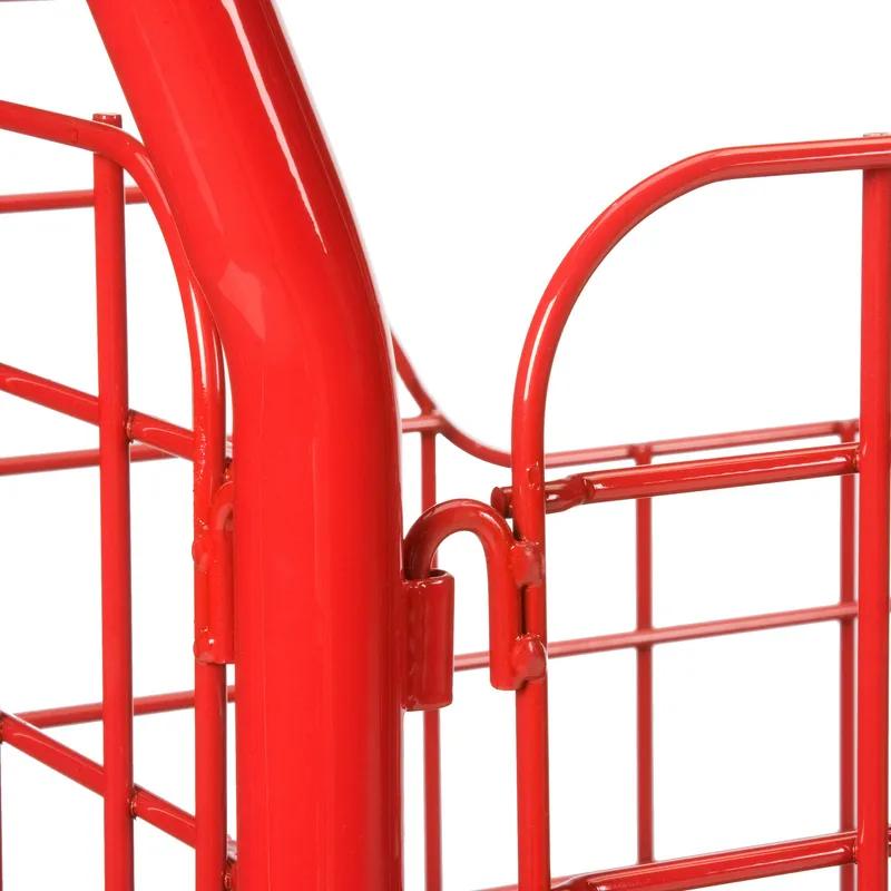 Platform Truck 56.00X24.25X41.25 IN 2000 LB Black Red Plastic Side-Panel With 8IN TPR Casters 1/Case